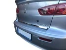Накладка кромки багажника (нерж) OmsaLine - Італійська нержавійка для Mitsubishi Lancer X 2008- рр - 1