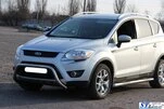 Кенгурятник WT007 (нерж.) для Ford Kuga 2008-2013 рр - 3