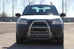Кенгурятник QT007 (нерж.) для Land Rover Freelander I - 1