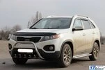 Кенгурятник WT003 (нерж.) для Kia Sorento II XM 2009-2014 рр - 2