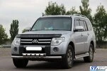 Передній захист ST015-13 (нерж.) для Mitsubishi Pajero Wagon IV - 1