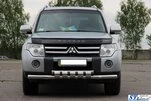 Передній захист ST015-13 (нерж.) для Mitsubishi Pajero Wagon IV - 3