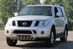 Кенгурятник WT008 (нерж) для Nissan Pathfinder R51 2005-2014рр - 1