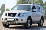 Кенгурятник WT008 (нерж) для Nissan Pathfinder R51 2005-2014рр - 2