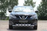 Передній захист ST015 (нерж) для Nissan Qashqai 2007-2010 рр - 2
