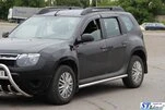 Бічні труби без вставок (2 шт., нерж.) 60 мм для Renault Duster 2008-2017 рр - 2