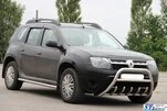 Бічні труби без вставок (2 шт., нерж.) 60 мм для Renault Duster 2008-2017 рр - 3