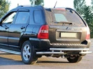 Задня дуга AK007 (нерж.) для Kia Sportage 2004-2010 рр - 1