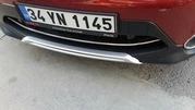 Накладка на передній бампер (2014-2017, нерж) Carmos - Турецька сталь для Nissan Qashqai рр - 3