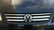 Накладки на решітку Life (6 шт, нерж) для Volkswagen Caddy 2004-2010 рр - 2