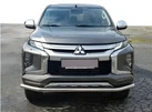 Передній захист ST008 (нерж) для Mitsubishi L200 2015-2024 рр - 3