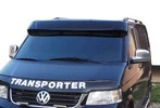 Козирьок на лобове скло (чорний глянець, 5мм) для Volkswagen T5 Multivan 2003-2010 рр - 2