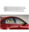 Окантовка вікон (4 шт, нерж) Хетчбек для Mazda 3 2009-2013 рр - 1