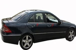 Окантовка стекол (нерж.) 4 шт, Sedan, Carmos - Турецька сталь для Mercedes C-class W203 2000-2007рр - 1