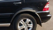 Накладки на арки (4 шт, чорний метал) для Mercedes ML W163 - 1