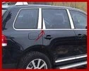 Хром на стійки дверей (6 шт, нерж) для Volkswagen Touareg 2002-2010 рр - 2