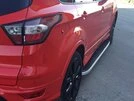 Бокові пороги Tayga Grey (2 шт., Алюміній) З чорним листям на дверях для Ford Kuga/Escape 2013-2019 рр - 10