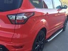 Бокові пороги Fullmond (2 шт, алюм.) З чорним листям на дверях для Ford Kuga/Escape 2013-2019 рр - 2