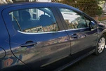 Молдинг скла (4 шт, нерж) для Peugeot 308 2007-2013 рр - 1
