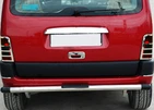 Накладка над номером (1996-2002, 1 дв, нерж) для Peugeot Partner рр - 1