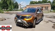 Кенгурятник без напису WT003 (нерж.) для Dacia Duster 2018-2024 рр - 8