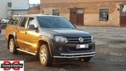Передній захист ST018-2 (нерж) для Volkswagen Amarok 2010-2022 рр - 6