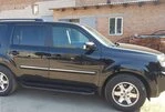 Бокові пороги Allmond Black (2 шт., алюміній) для Honda Pilot 2008-2015 рр - 2
