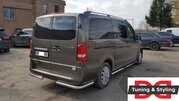 Задній захист кути AK003 (нерж.) для Mercedes Vito / V-class W447 2014- рр - 4