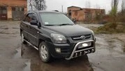 Кенгурятник WT003 (нерж.) для Kia Sportage 2004-2010 рр - 6