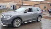 Бічні труби (2 шт, нерж) для Nissan X-trail T32 / Rogue 2014-2021 рр - 5