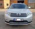 Передній захист ST014 (нерж.) d60/60 для Toyota Highlander 2008-2013 рр - 2