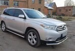 Передній захист ST014 (нерж.) d60/60 для Toyota Highlander 2008-2013 рр - 4