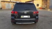 Задній захист AK002 (2 шт., нерж) для Volkswagen Touareg 2002-2010 рр - 5