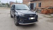 Передній захист ST008 (нерж) для Chery Tiggo 3 - 4