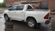Бокові пороги Allmond Grey (2 шт., алюміній) для Toyota Hilux 2015- рр - 6