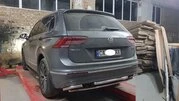 Задній захист AK001-2 (нерж) для Volkswagen Tiguan 2016-2023 рр - 4