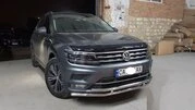 Передній захист ST016 (нерж) для Volkswagen Tiguan 2016-2023 рр - 2