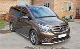 Передній захист ST008 (нерж.) для Mercedes Vito / V-class W447 2014- рр - 3