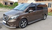 Передній захист ST008 (нерж.) для Mercedes Vito / V-class W447 2014- рр - 4