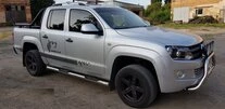 Бічні труби (2 шт., нерж) 70мм для Volkswagen Amarok 2010-2022 рр - 11