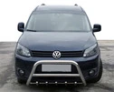 Кенгурятник WT003 (діаметр 60 мм, нерж) 60 мм для Volkswagen Caddy 2010-2015 рр - 2