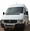 Кенгурятник WT011 (нерж) для Volkswagen LT 1995-2006 рр - 1