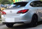 Спойлер Sedan LIP (Sunplex, чорний) (115см *5,5см) для Opel Astra J 2009-2015 рр - 1