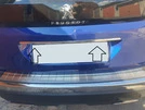 Планка над номером (нерж) для Peugeot 3008 2016-2023 рр - 1