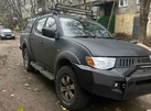 Бокові пороги Dakar V2 з LED (2 шт, метал) для Mitsubishi L200 2006-2015 рр - 2