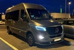 Нижня накладка на передній бампер (під фарбування) для Mercedes Sprinter W907/W910 2018- рр - 2