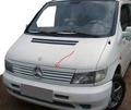 Смужка на решітку (пластик) Чорний мат для Mercedes Vito W638 1996-2003 рр - 1