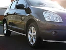 Бічні подвійні труби (2 шт., нерж) для Nissan Qashqai 2007-2010 рр - 1