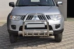 Кенгурятник QT007 (нерж.) для Mitsubishi L200 2006-2015 рр - 1
