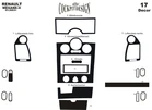 Накладки на панель 17 деталей (Meric, Туреччина) Алюміній для Renault Megane II 2004-2009 рр - 2